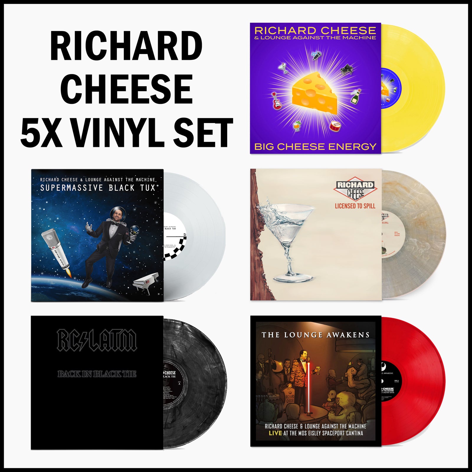 Richard Cheese "5x Vinyl Set" - Bundle