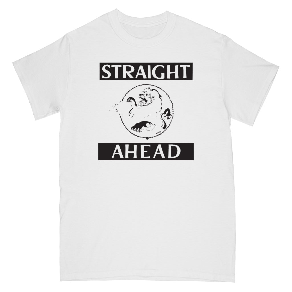 Straight Ahead "Record Cover (White)" - T-Shirt