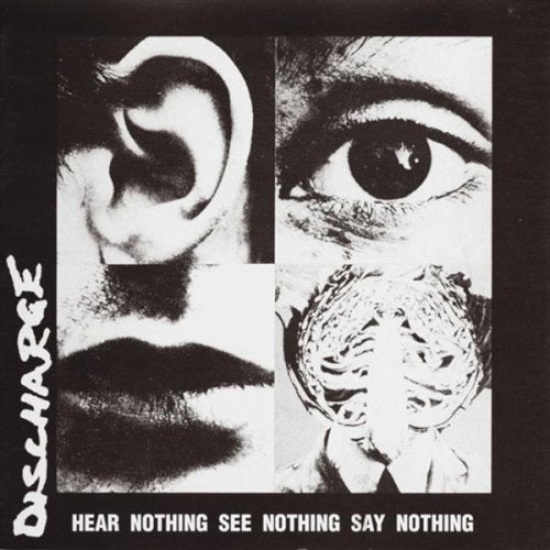 HAV1243-1 Discharge "Hear Nothing See Nothing Say Nothing" LP Album Artwork