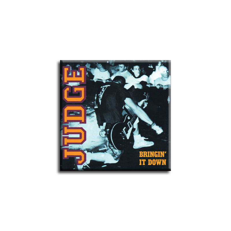 REVSQB015 Judge "Bringin' It Down" -  Button (1.5" Square Button) 