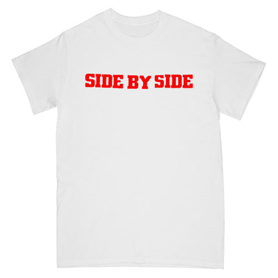 Side By Side "Side By Side By Side (White)" - T-Shirt