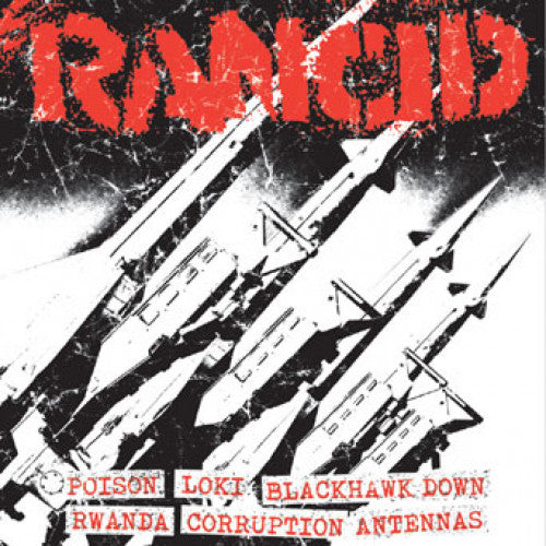 PIR065CD-1 Rancid "Poison + Loki + Blackhawk Down/Rwanda + Corruption + Antennas" 7" Album Artwork