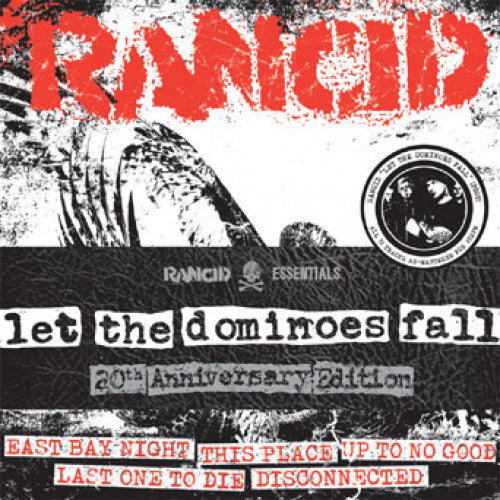 PIR068-1 Rancid "Let The Dominoes Fall: 20th Anniversary Edition" 7"  Pack 8x7" Album Artwork