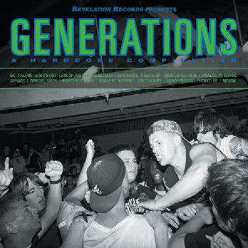 REV130-1 V/A "Generations: A Hardcore Compilation" LP/CD Album Artwork