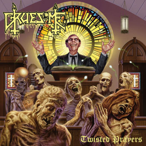 RR7389-1 Gruesome "Twisted Prayers" LP Album Artwork